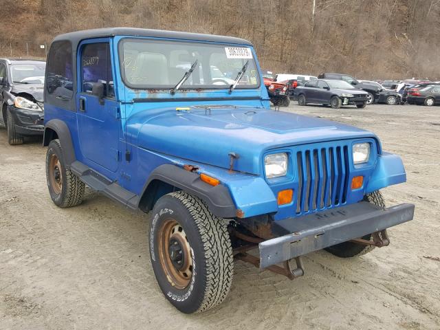 1J4FY19P6PP243445 - 1993 JEEP WRANGLER / BLUE photo 1