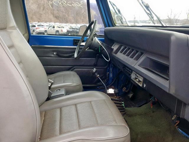 1J4FY19P6PP243445 - 1993 JEEP WRANGLER / BLUE photo 5