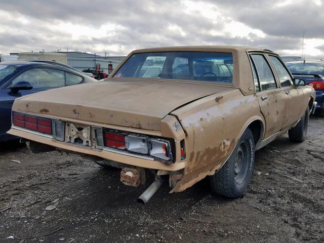 1G1BN69H7GX167956 - 1986 CHEVROLET CAPRICE CL BROWN photo 4