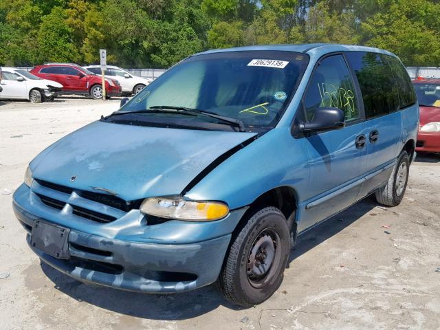 2B4GP25G4XR234909 - 1999 DODGE CARAVAN BLUE photo 2