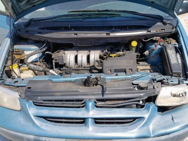 2B4GP25G4XR234909 - 1999 DODGE CARAVAN BLUE photo 7