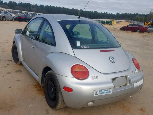 3VWBB21C71M453406 - 2001 VOLKSWAGEN NEW BEETLE Gümüş foto 3