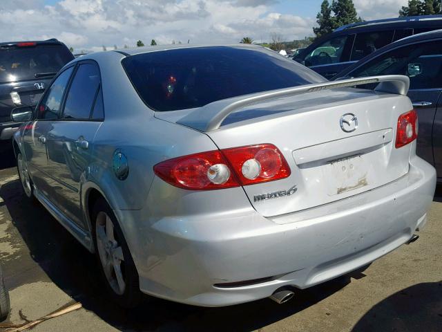 1YVFP80D135M44593 - 2003 MAZDA 6 S SILVER photo 3