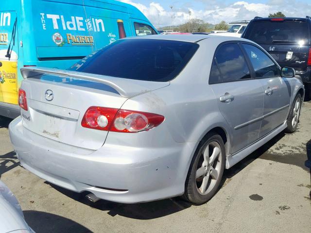 1YVFP80D135M44593 - 2003 MAZDA 6 S SILVER photo 4