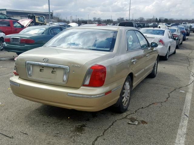 KMHFU45E64A289813 - 2004 HYUNDAI XG 350 GOLD photo 4