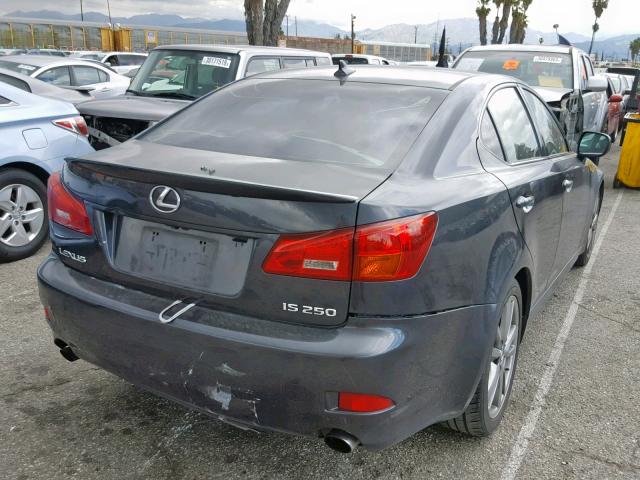 JTHBK262485069214 - 2008 LEXUS IS 250 BLACK photo 4