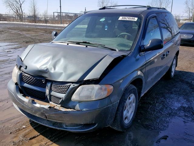 1D4GP45RX3B176686 - 2003 DODGE CARAVAN SP GREEN photo 2