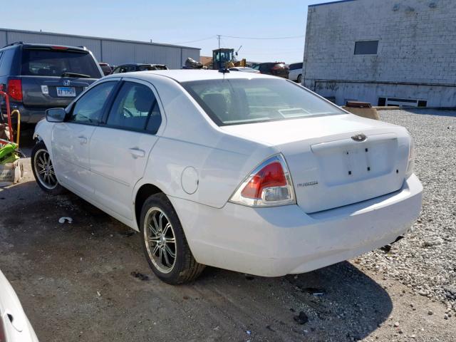 3FAHP06Z27R217795 - 2007 FORD FUSION S WHITE photo 3