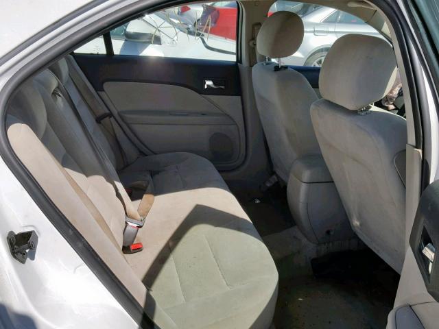 3FAHP06Z27R217795 - 2007 FORD FUSION S WHITE photo 6