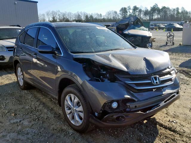 2HKRM4H70DH666059 - 2013 HONDA CR-V EXL GRAY photo 1