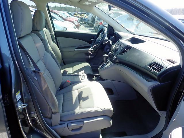 2HKRM4H70DH666059 - 2013 HONDA CR-V EXL GRAY photo 5