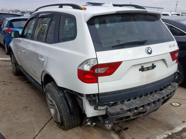 WBXPA93405WD21643 - 2005 BMW X3 3.0I WHITE photo 3