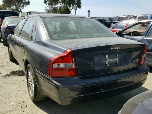 YV1TS90D211190548 - 2001 VOLVO S80 T6 GRAY photo 3