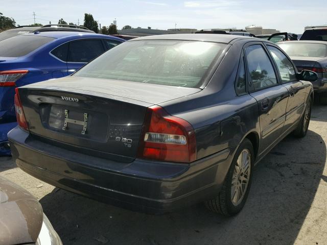 YV1TS90D211190548 - 2001 VOLVO S80 T6 GRAY photo 4