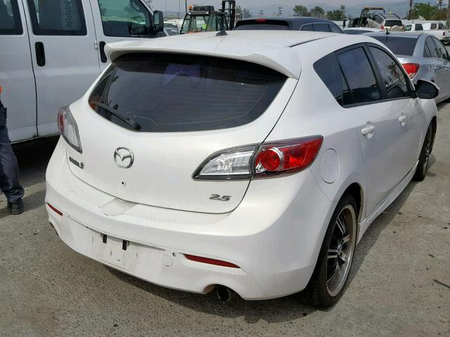 JM1BL1H59A1141294 - 2010 MAZDA 3 S WHITE photo 4