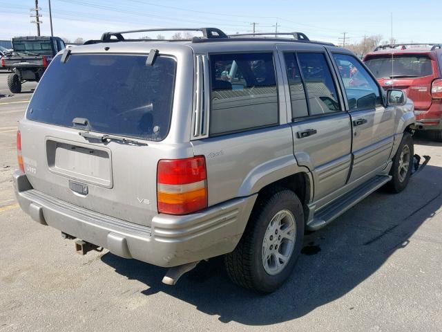 1J4GZ78Y0WC176992 - 1998 JEEP GRAND CHER GRAY photo 4