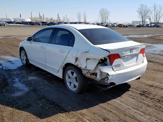 2HGFA15699H107973 - 2009 HONDA CIVIC LX-S WHITE photo 3