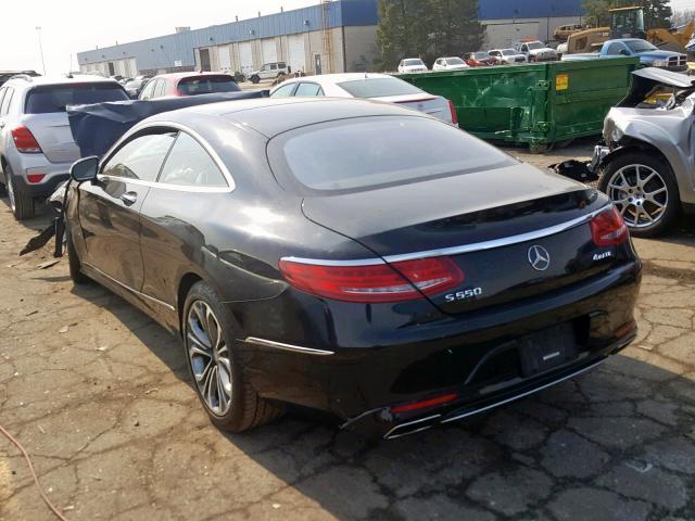 WDDXJ8FB4FA010624 - 2015 MERCEDES-BENZ S 550 BLACK photo 3