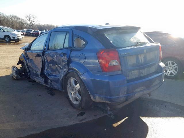 1B3HB48B97D149022 - 2007 DODGE CALIBER SX BLUE photo 3