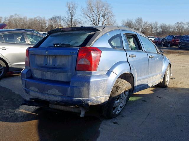 1B3HB48B97D149022 - 2007 DODGE CALIBER SX BLUE photo 4