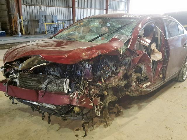 1G4GB5EG8AF131165 - 2010 BUICK LACROSSE C MAROON photo 9