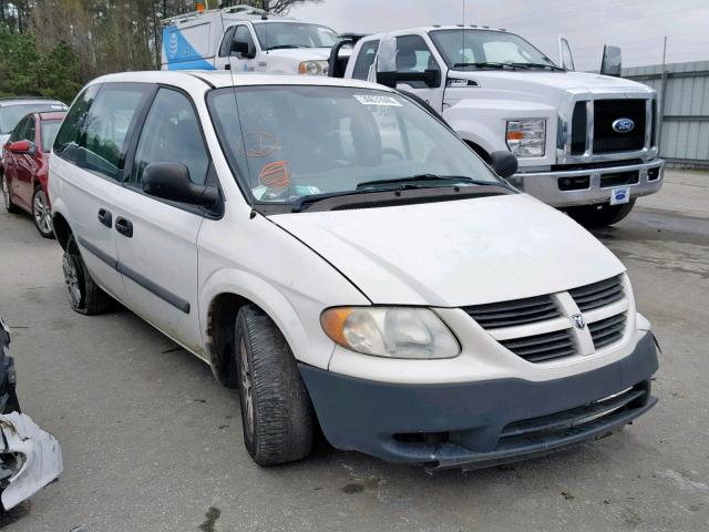 1D4GP25E37B228375 - 2007 DODGE CARAVAN SE WHITE photo 1