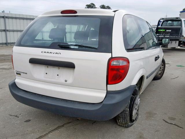 1D4GP25E37B228375 - 2007 DODGE CARAVAN SE WHITE photo 4