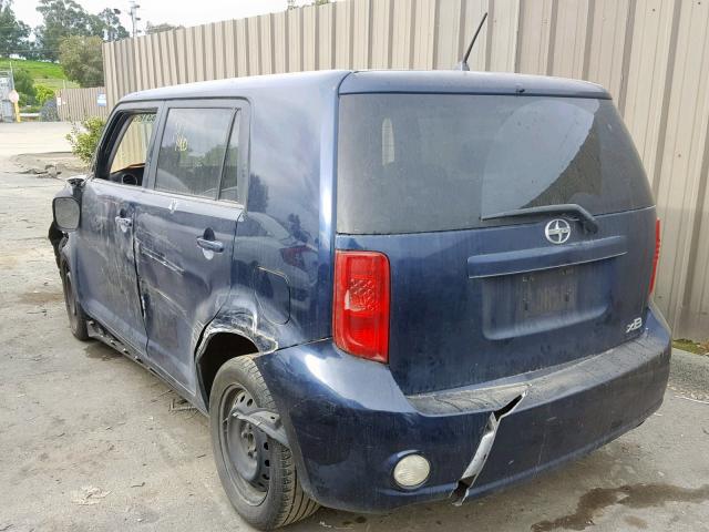 JTLKE50E081029267 - 2008 TOYOTA SCION XB 蓝色 照片 3