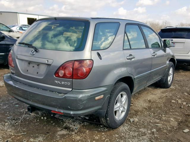 JT6HF10U8Y0140603 - 2000 LEXUS RX 300 SILVER photo 4