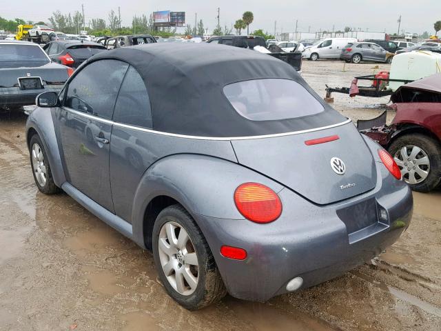 3VWCD31Y34M345322 - 2004 VOLKSWAGEN NEW BEETLE Grau Foto 3