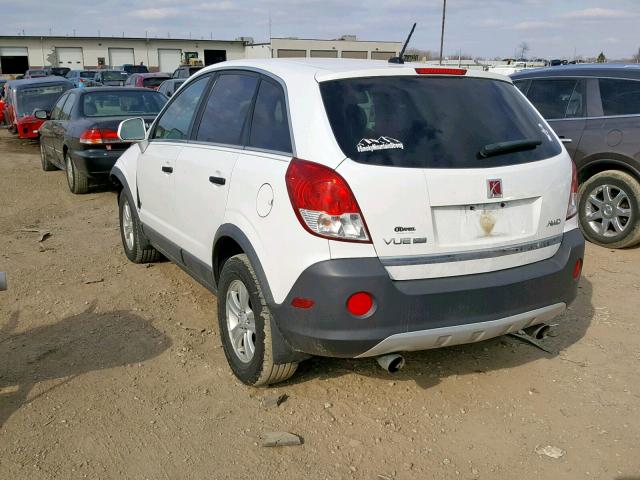 3GSDL43N49S585926 - 2009 SATURN VUE XE WHITE photo 3