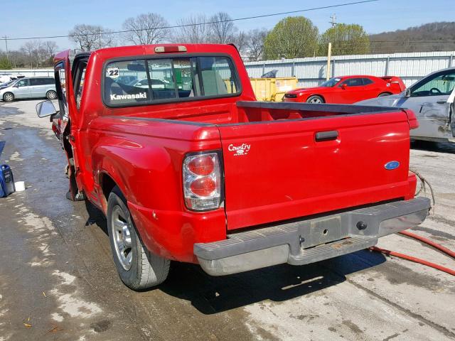 1FTCR10U0VUC01098 - 1997 FORD RANGER RED photo 3