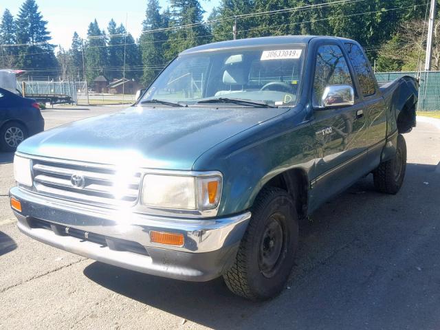 JT4TN12D9V0032005 - 1997 TOYOTA T100 XTRAC GREEN photo 2