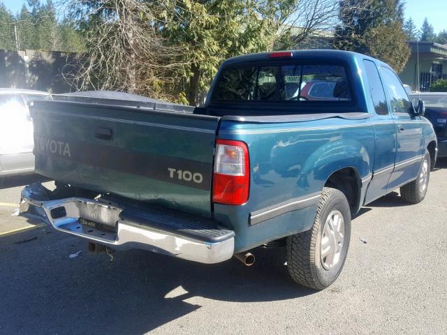 JT4TN12D9V0032005 - 1997 TOYOTA T100 XTRAC GREEN photo 4