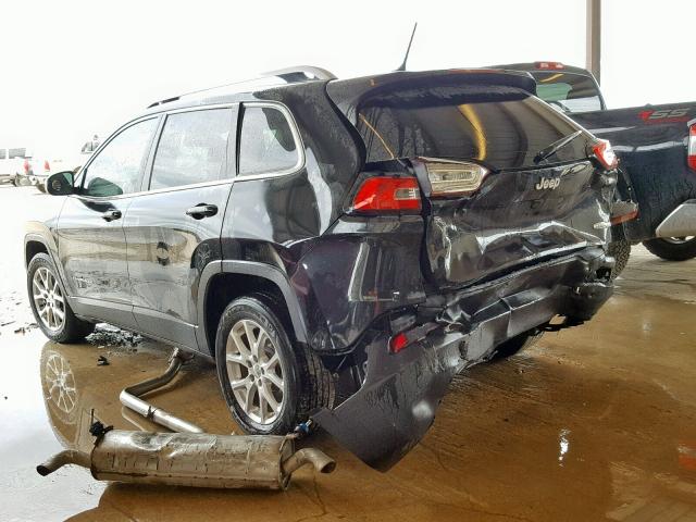 1C4PJLCS0FW690607 - 2015 JEEP CHEROKEE L BLACK photo 3