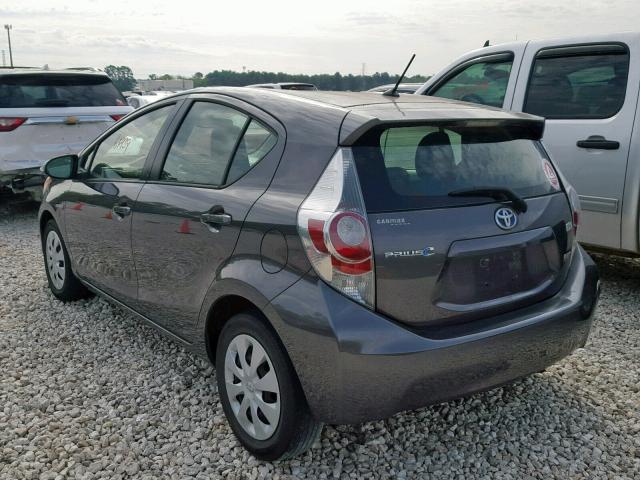 JTDKDTB38D1058640 - 2013 TOYOTA PRIUS C GRAY photo 3