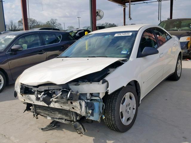 1G2ZF58B874108205 - 2007 PONTIAC G6 VALUE L WHITE photo 2