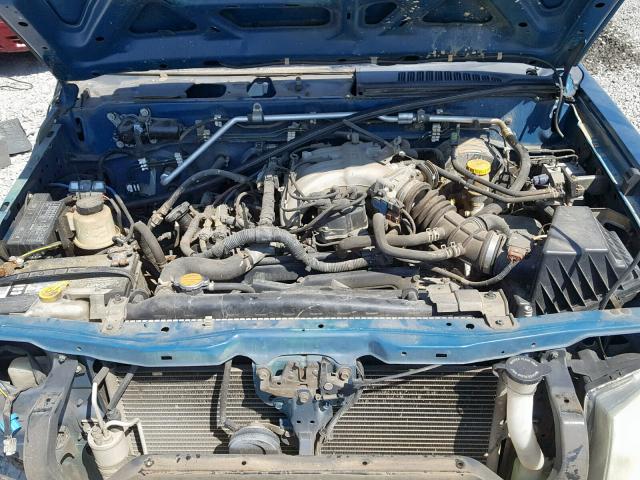 1N6ED27T22C350895 - 2002 NISSAN FRONTIER C BLUE photo 7