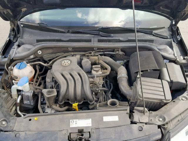 3VW1K7AJXEM390833 - 2014 VOLKSWAGEN JETTA BASE BLACK photo 7