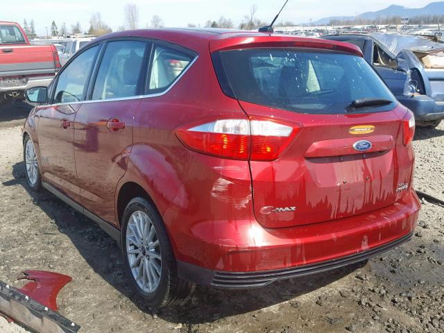 1FADP5BU4GL108971 - 2016 FORD C-MAX SEL MAROON photo 3