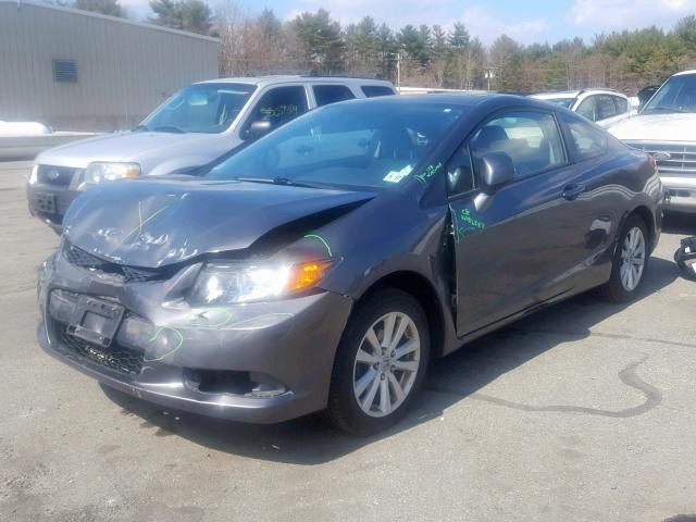 2HGFG3B19CH541918 - 2012 HONDA CIVIC EXL GRAY photo 2