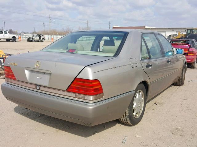 WDBGA51E2RA163628 - 1994 MERCEDES-BENZ S 500 GOLD photo 4