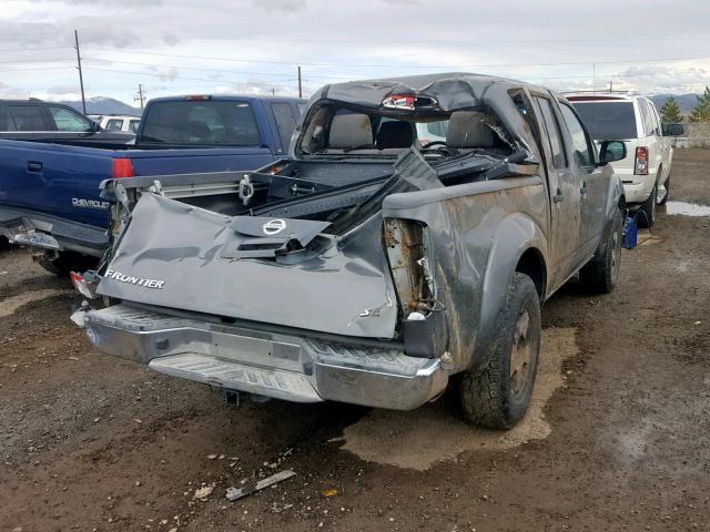 1N6AD07U07C418548 - 2007 NISSAN FRONTIER C GRAY photo 4