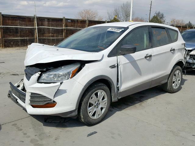 1FMCU0F71EUE01204 - 2014 FORD ESCAPE S WHITE photo 2