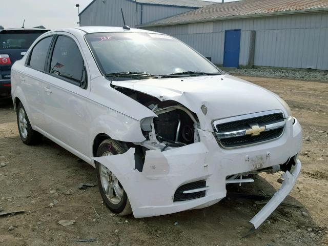 KL1TD5DE2BB193383 - 2011 CHEVROLET AVEO LS WHITE photo 1
