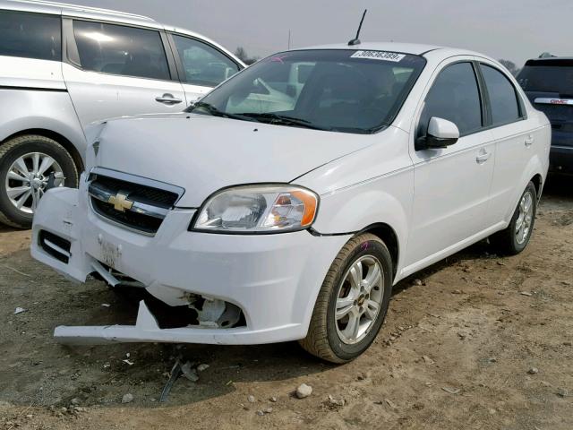 KL1TD5DE2BB193383 - 2011 CHEVROLET AVEO LS WHITE photo 2