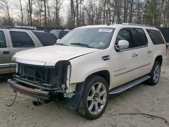 1GYFK26249R268402 - 2009 CADILLAC ESCALADE E WHITE photo 2