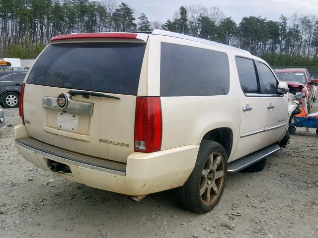 1GYFK26249R268402 - 2009 CADILLAC ESCALADE E WHITE photo 4