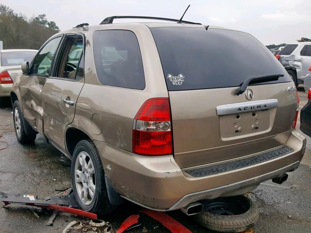 2HNYD18984H552499 - 2004 ACURA MDX TOURIN GOLD photo 3