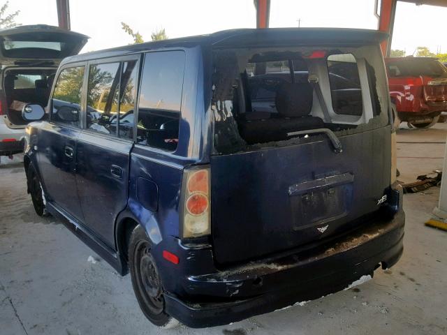 JTLKT324540164923 - 2004 TOYOTA SCION XB BLUE photo 3